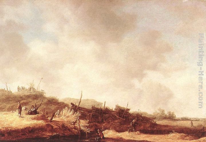 Landscape with Dunes painting - Jan van Goyen Landscape with Dunes art painting